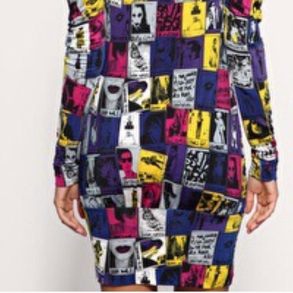 ⭐️HP⭐️POP ART MISS SIXTY STRETCHY MINI DRESS - Picture 10 of 11
